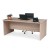 Open Slab End Desk 1500 x 750 - Tawny Linewood