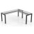 Plaza 50mm Square legs Corner Workstation 1818