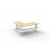 BOOST+ Electric Height Adjustable Corner Workstation - 18x18