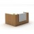 Opal L Shaped Reception Counter BEECH 1800