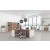 Premium Executive Office Package 9 - Walnut over White 
