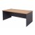 Open Slab Desk 1800 - Beech Over Ironstone 