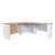 Corner Workstation and Drawers Combo - Natural Oak