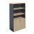Half Door Stationery Cupboard with Lock - Natural OAK