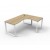 Infinity Loop Legs Corner Workstation 1815