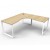 Infinity Loop Legs Corner Workstation 1500