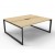 Infinity Loop Profile Double Desk 1500