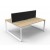 Infinity Loop Profile Double Desk 1800 With Screen