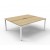 Deluxe Infinity Profile Double Desk 1500