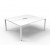 Deluxe Infinity Profile Double Desk 1200