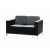 Milano 2 Seater Leather Lounge