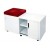 GO Mobile Caddy with Tambour Door - WHITE