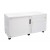Zoom Mobile Caddy with Tambour Door - White