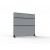 Freestanding Rapid Office Screen - Grey 