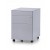 Metal Mobile pedestal with lock - Silver 390W