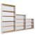 Logan Open Bookcase 1800H - Oak over White 