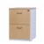 Logan 2 Drawer Filing Cabinet - Oak Over White