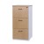 Logan 3 Drawer Filing Cabinet - Oak Over White