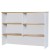 Oak Desk Hutch 1800 - Oak over White 