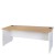 Open Desk 1800 x 750 - Oak Over White 