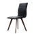 Retro Visitor Chair with Dark Timber Legs x 2 Chairs - Check Stock*