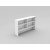 Desk Hutch 1800 WHITE - with 5 Colours