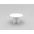 WHITE Round Meeting Table with Cross Base 1200 - More Colours