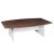 Walnut Boat Shape Boardroom Table 2400W - 3 Colours