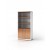 Premium Walnut Stationery Cupboard 1800H - 3 Colours