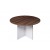 Walnut Cross Base Round Meeting Table 900D - 3 Colours