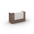 Opal Reception Counter - Casnan Walnut 1800