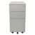 Steelco Slimline Metal Mobile Pedestal 3 Drawers - 3 Colours