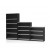 Open Bookcase 1500H WHITE Charcoal - And 5 Colours